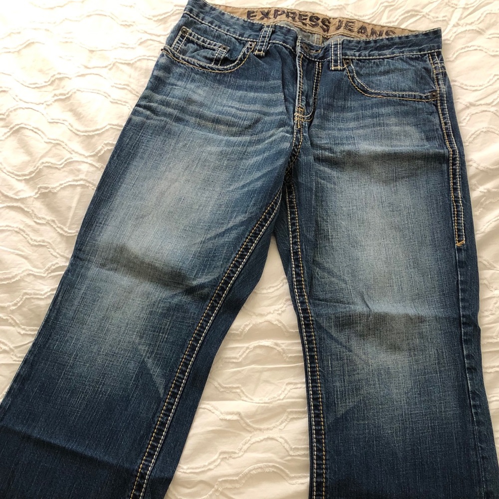 Express Blue Jeans 33x30 Bootcut